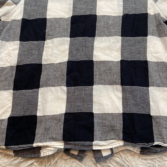 Madewell Boxy Button Back Top in Gingham Check sz XS - Picture 7 of 11